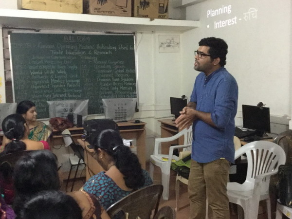 Workshop with teachers from Adarsh Vidya Mandir and Vithalrao Shivarkar School Pune